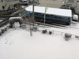 2018年1月26日雪の名古屋