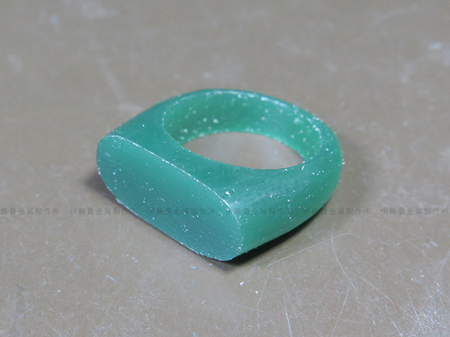 ピンキーサイズのリング作り　ワックス樹脂型