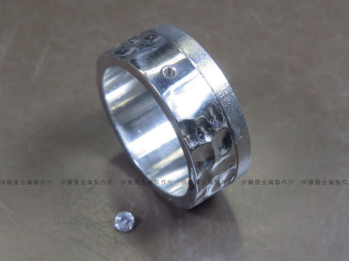 結婚３０周年のプラチナリング