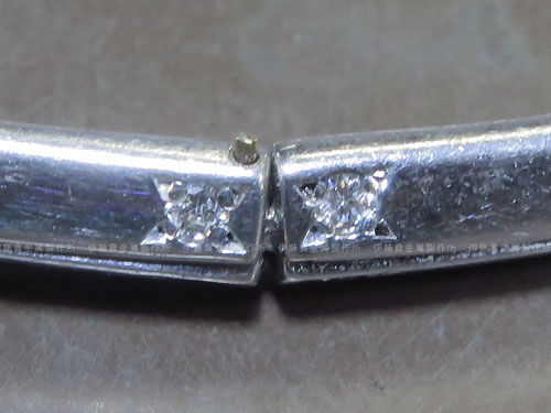 K18WGブレスレットの修理