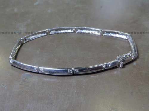 K18WGブレスレットの修理