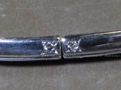 K18WGブレスレットの修理