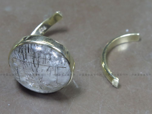 フクリン留めのシルバーリング修理